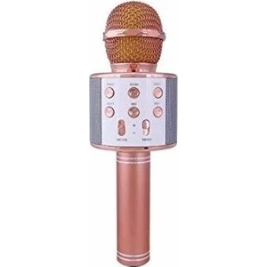 WS-858  Karaoke Mikrofon Bluetooth USB Aux Sd Kart Giriş Hoparlör