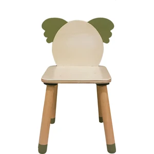 Wood & Joy Doğal Ahşap Renkli Çocuk Sandalye Koala