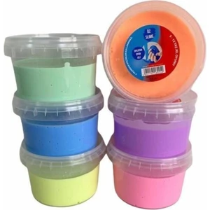 Yuvarlak Pastel Renk Hazır Slime 6'lı Set