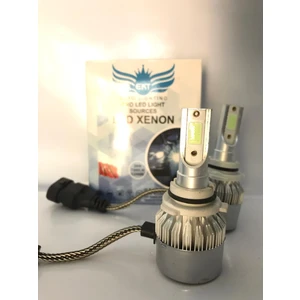 7200 Lümen Ekt Deli Mavi LED Xenon 30000K Şimşek Etkili(Led Far Ampulü) hb4-9006