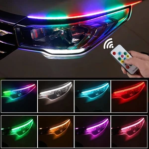 Kumandalı Far Üstü Kayan LED Rgb