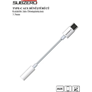 Kulaklık Aux 3.5mm Dönüştürücü Çevirici Subzero AD20
