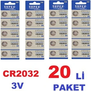 CR2032 3V Lithium Pil 100'lü