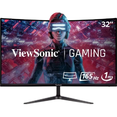 Viewsonic VX3218-PC-MHD 32" 165Hz 1ms (Hdmı+Display) Fhd Curved