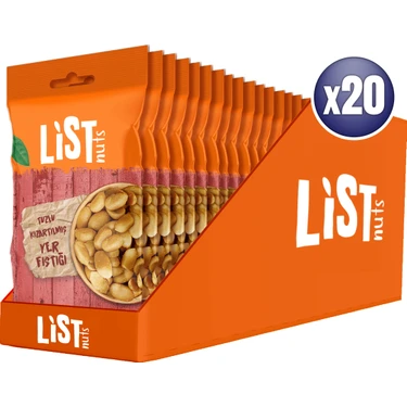 List Nuts Kızarmış Yer Fıstığı 20 x 40