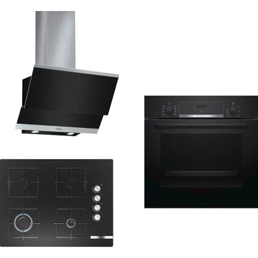 Bosch 178 (HBF514BB0T + POP7C6O12O + DWK065G60T) 67 cm Ocak Anakstre