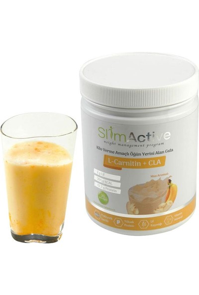 Slim Active Muz Aromalı Diyet Öğün + Shaker