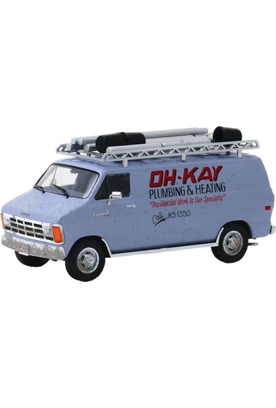 Greenlight 1/43 Home Alone (1990)- 1986 Dodge Ram Van ” Oh-Kay Plumbing & Heating”