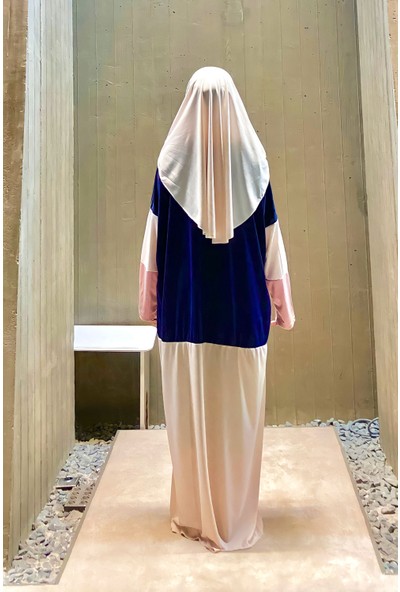 Marina Kolay Giyilebilen Tek Parça Namaz Elbisesi N2101 Vizon