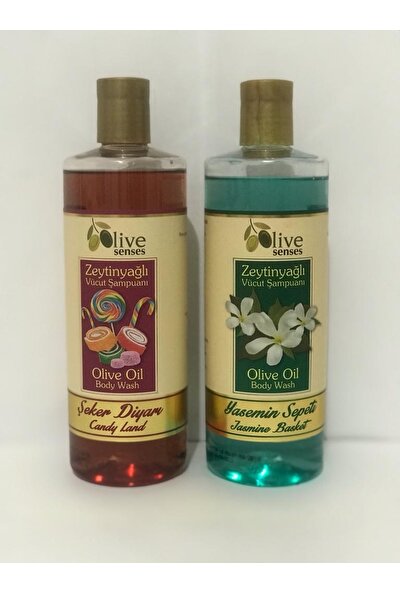 Olive Senses Zeytinyağlı Vücut Şampuanı Şeker Diyarı Alana +Yasemin Sepeti Vücut Şampuanı