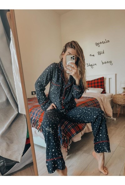 Galaxy Uzun Kollu Pijama Takımı S