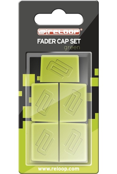 Reloop Fader Cap Set Green (Set Of 5)
