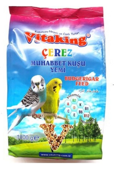 Vitaking Çerez Muhabbet Kuşu Yemi 1 kg