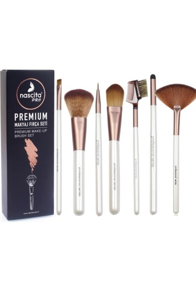 Doğuş Kozmetik Nascita Pro Premium Temel Fırça Seti 7'li