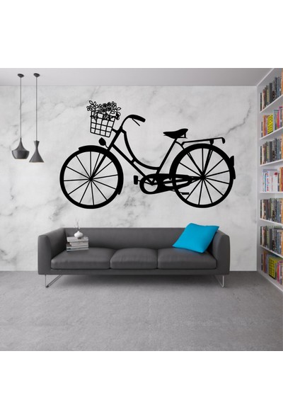 M&B Bisiklet Dekoratif Ahşap Tablo (58 x 35 Cm)