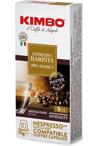 Kimbo Nespresso Uyumlu Armonia Kapsül Kahve 1 Kutu 10 Kapsül