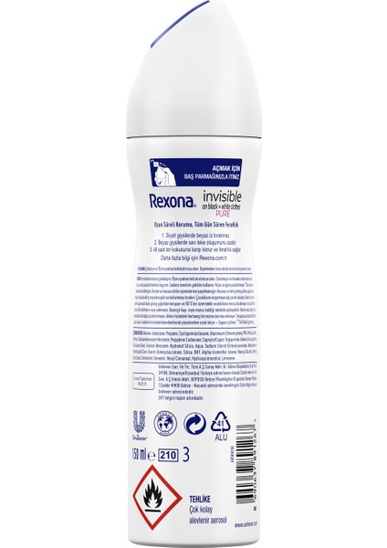 Invisible Pure Kadın Sprey Deodorant 150 ml
