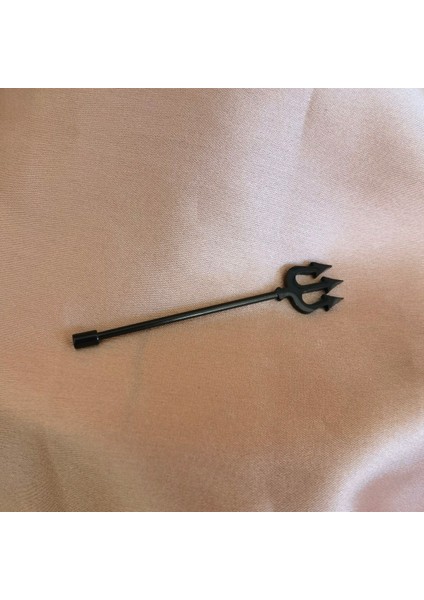 Cerrahi Çelik Poseidon Siyah Köprü Piercing 38 mm