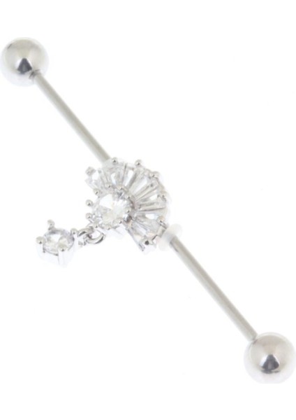 Cerrahi Çelik Yelpaze Köprü Piercing 40 mm