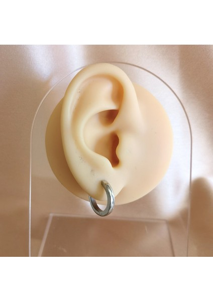 Cerrahi Çelik Küçük Halka Küpe - Çap 12 mm-Bir Çift fiyatları