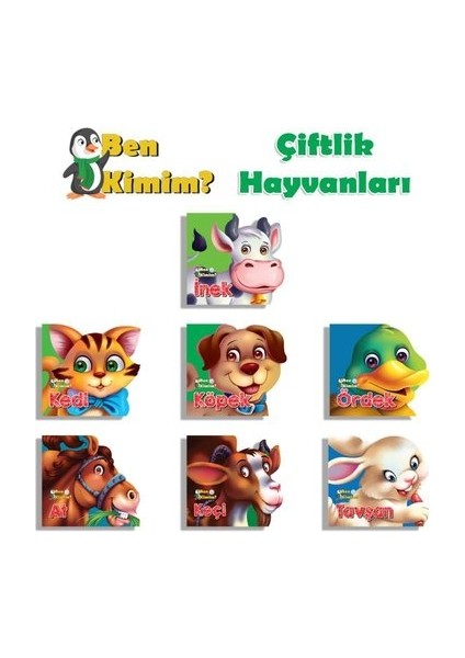 Ben Kimim Çiftlik Hayvanları Seti - 7 Kitap Takım