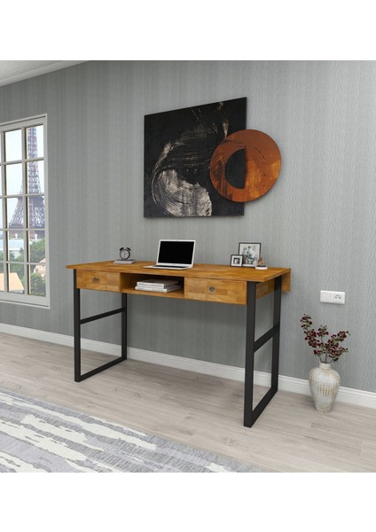 Allen Doğal Ahşap Çalışma Masası Meşe Renk fiyatları