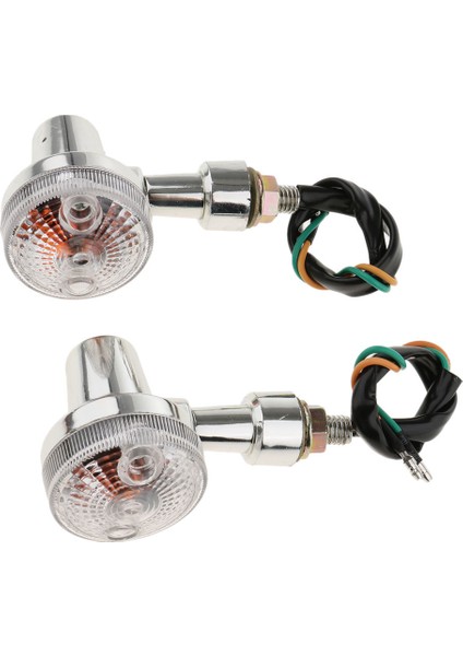 12V Motosiklet Dönüş Sinyali Işık Yuvarlak Gösterge Lamba (Yurt Dışından)