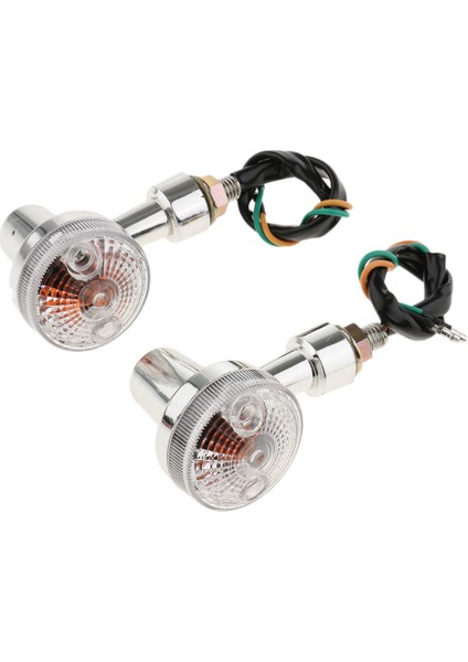 12V Motosiklet Dönüş Sinyali Işık Yuvarlak Gösterge Lamba (Yurt Dışından)