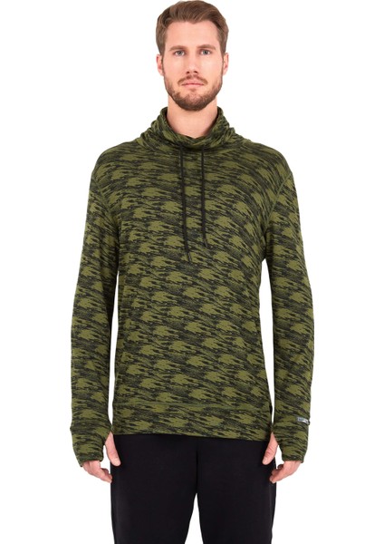30703 Erkek Yüksek Boyunlu Sweatshirt - Yeşil fiyatları