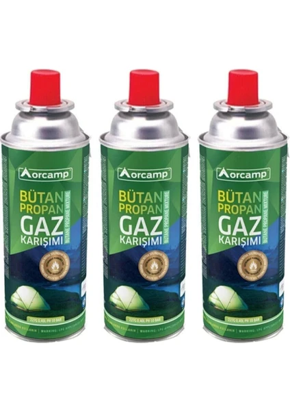 Valfli Gaz Kartuşu 3'lü Set 227 gr