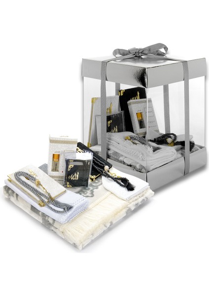 Özel Pvc Kutu Çeyizlik Hediyelik Ibadet Seti Gri fiyatları