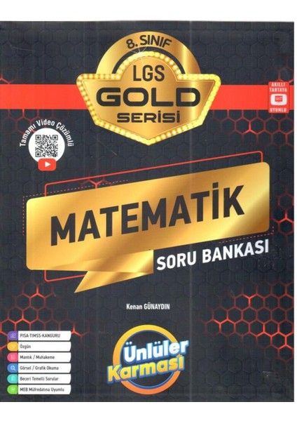 Ünlüler 8.sınıf Gold Matematik Soru Bankası