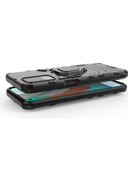 Realme 8 Pro Batman Serisi Yüzük Standlı Armor Kılıf - Siyah indirimleri