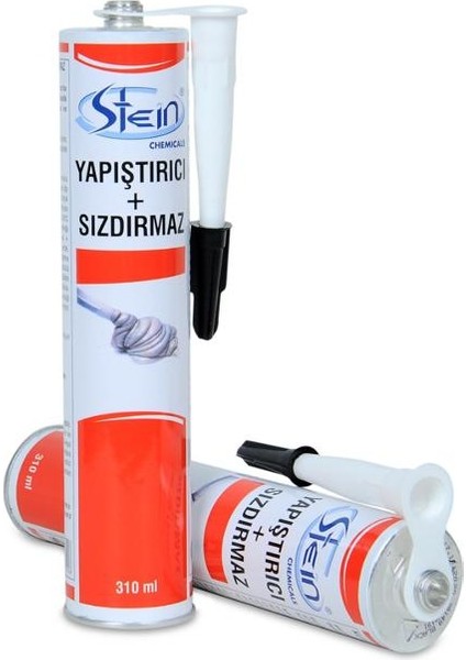 Stein Pu 50 Adhesive - Poliüretan Mastik 12 Adet 310 ml Gri