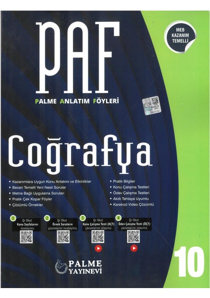 10. Sınıf Coğrafya Anlatım Föyleri
