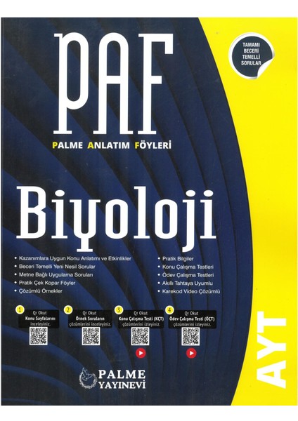AYT Biyoloji Anlatımlı Föyleri