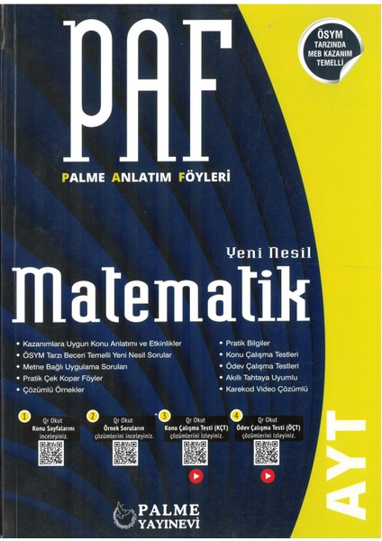 AYT Matematik Anlatımlı Föyleri