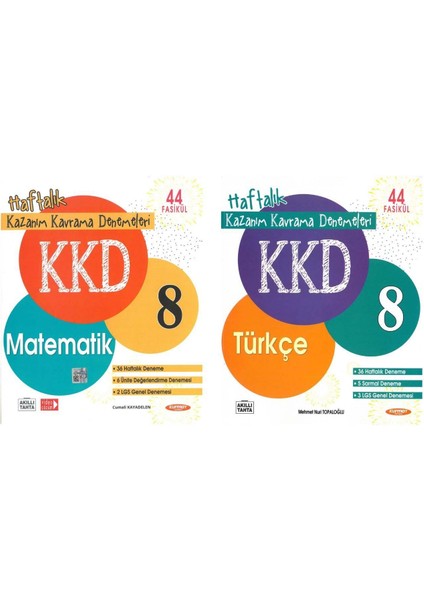 8.Sınıf Matematik-Türkçe Kazanım Kavrama Deneme Set