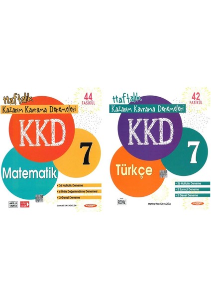 7.Sınıf Matematik-Türkçe Kazanım Kavrama Deneme Seti