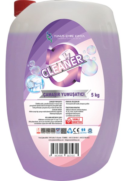 By Cleaner Çamaşır Yumuşatıcı 5 kg