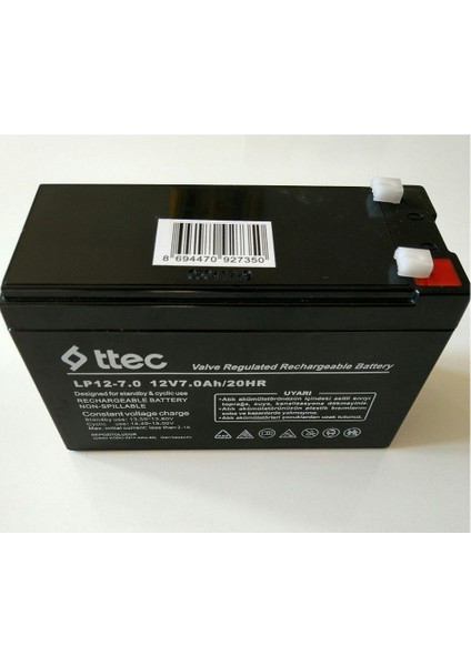 Çocuk Akülü Araba Için 12 Volt 7 Amper Kuru Tip Akü Herzaman Yeni Tarihli Akü 12V 7AH 20HR