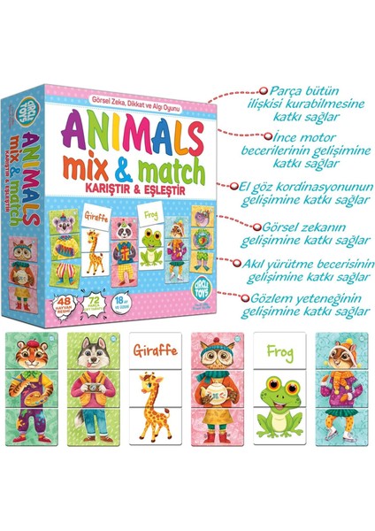 Circle Toys Animals Mix & Match