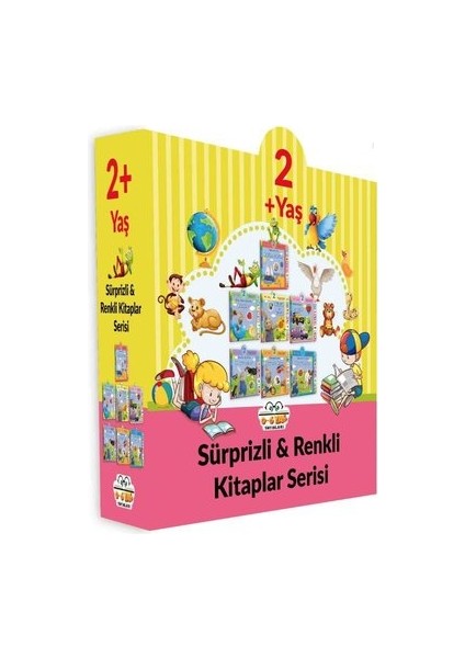 2+ Yaş Sürprizli - Renki Kitaplar Serisi - 7 Kitap Takım