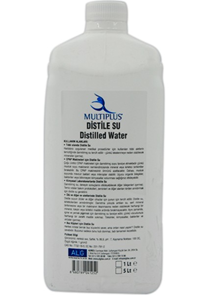 Saf Su Distile Su 1 Litre 3'lü Paket