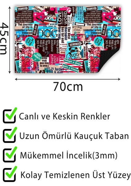 Kapı Önü Paspası Dekoratif Kapı Paspası Dış Mekân Paspas Ev Içi Paspası
