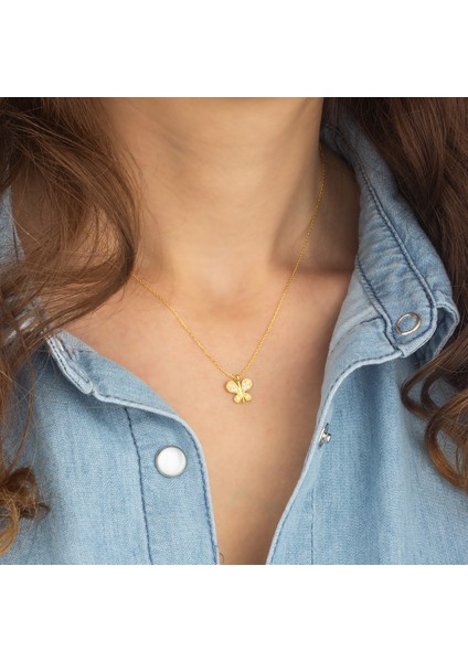 925 Ayar Gümüş Kelebek Kolye fiyatları