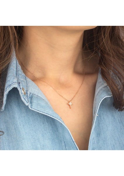 925 Ayar Gümüş Kutup Yıldızı Kolye fiyatları