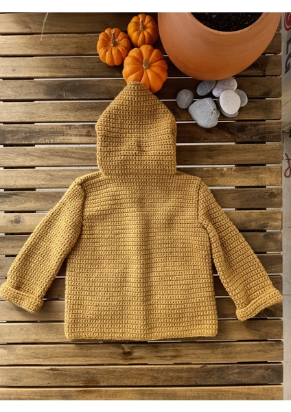 Handmade Kedi Desenli Çocuk Hırkası, El Örgüsü %50 Yün %50 Premium Akrilik Çocuk Hırkası modelleri