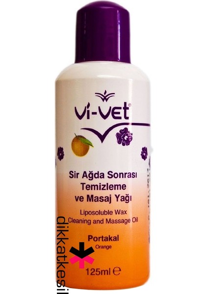 2 Adet Vivet Sir Ağda Sonrası Temizleme ve Masaj Yağı 125 ml Portakal