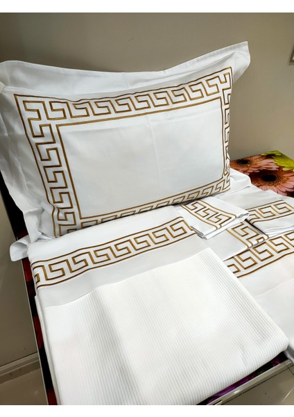 Inci Secret Home Nakışlı Pike ve Nevresim Set 7 Parça